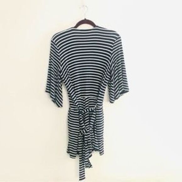 Lovers + Friends‎ Cruiser Romper Shorts Pockets Navy Stripe XS - Picture 5 of 11